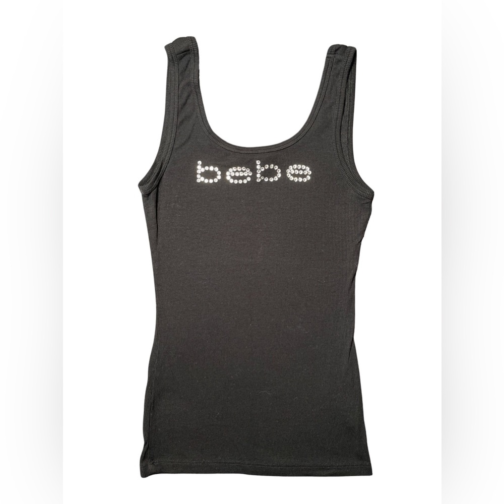Bebe rhinestone tank top